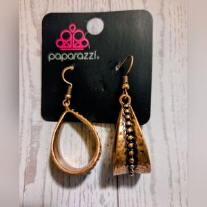 Paparazzi Copper Teardrop Earrings